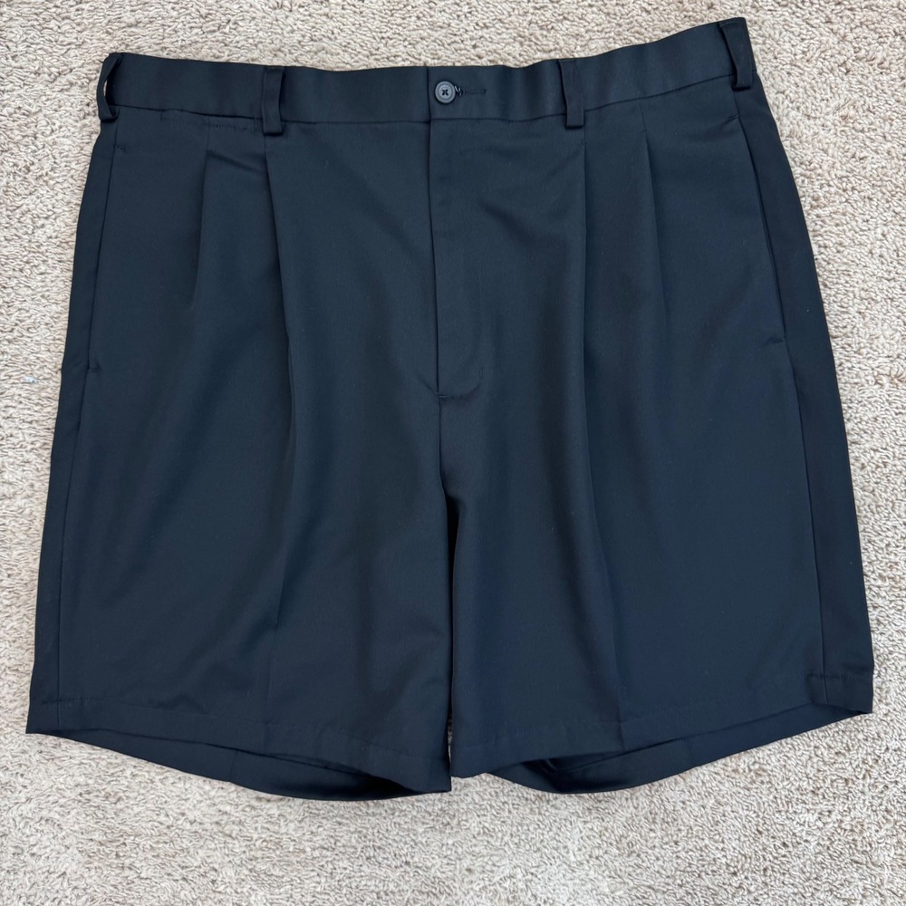 Champions Tour Golf Shorts Mens Size 40 Black Pleated‎ Performance Lightweight